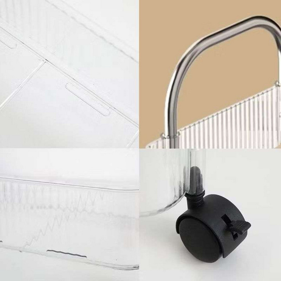 TINTIN SHOP ชั้นวางของรถเข็นพลาสติก