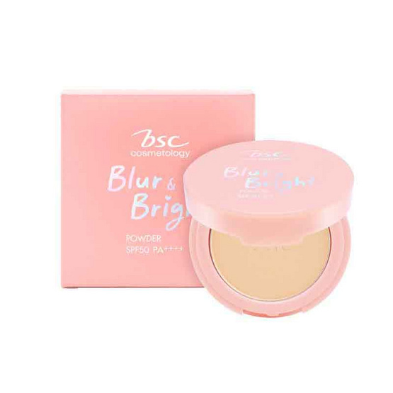 BSC แป้งพัพ Blur&Bright Powder SPF50 PA++++ 5.8 กรัม