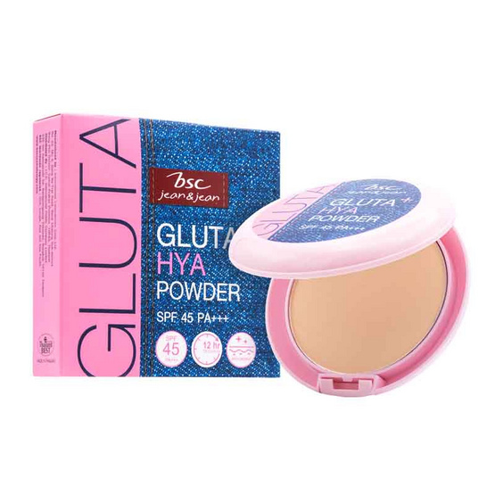 BSC แป้งพัพ Jean&Jean Gluta Plus Hya Powder SPF45 PA+++ 11 กรัม