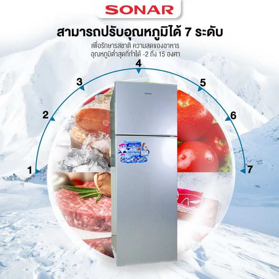 SONAR ตู้เย็น 2 ประตู 6.8 Q รุ่น RD-H181NF