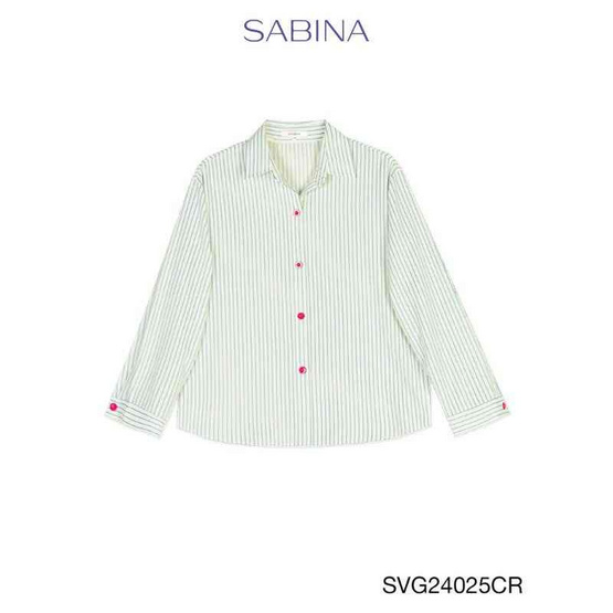 Sabina Sleepwear เซ็ตชุดนอน เสื้อแขนยาวพร้อมกางเกงขาสั้น แถมฟรี ยางมัดผม Sabina Sleepwear เซ็ตชุดนอน เสื้อแขนยาวพร้อมกางเกงขาสั้น แถมฟรี ยางมัดผม