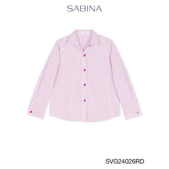 Sabina Sleepwear เซ็ตชุดนอน เสื้อแขนยาวพร้อมกางเกงขาสั้น แถมฟรี ยางมัดผม Sabina Sleepwear เซ็ตชุดนอน เสื้อแขนยาวพร้อมกางเกงขาสั้น แถมฟรี ยางมัดผม