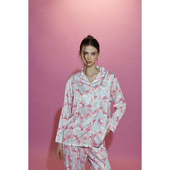 Sabina Sleepwear เซ็ตชุดนอน เสื้อแขนยาวพร้อมกางเกงขายาว