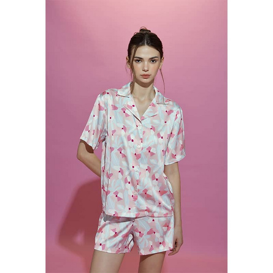 Sabina Sleepwear เซ็ตชุดนอน เสื้อแขนสั้นพร้อมกางเกงขาสั้น Sabina Sleepwear เซ็ตชุดนอน เสื้อแขนสั้นพร้อมกางเกงขาสั้น