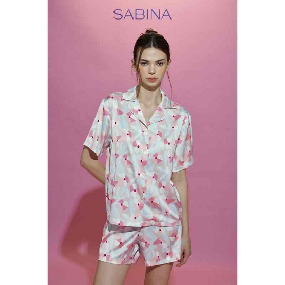 Sabina Sleepwear เซ็ตชุดนอน เสื้อแขนสั้นพร้อมกางเกงขาสั้น Sabina Sleepwear เซ็ตชุดนอน เสื้อแขนสั้นพร้อมกางเกงขาสั้น