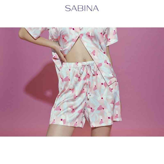 Sabina Sleepwear เซ็ตชุดนอน เสื้อแขนสั้นพร้อมกางเกงขาสั้น Sabina Sleepwear เซ็ตชุดนอน เสื้อแขนสั้นพร้อมกางเกงขาสั้น