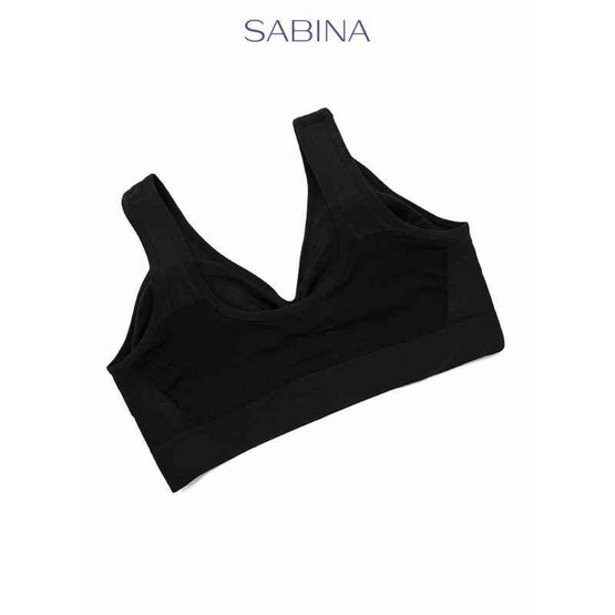 Sabina เสื้อชั้นในไร้โครง Habpy lady Level 1 สีดำ Free Size