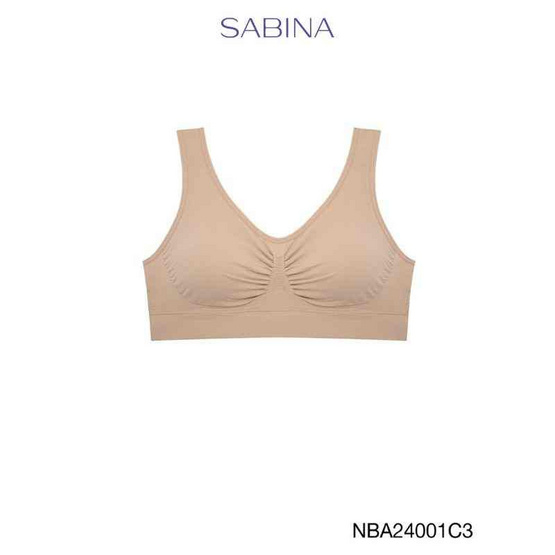 Sabina เสื้อชั้นในไร้โครง Habpy lady Level 1 สีเนื้อเข้ม Free Size Sabina เสื้อชั้นในไร้โครง Habpy lady Level 1 สีเนื้อเข้ม Free Size