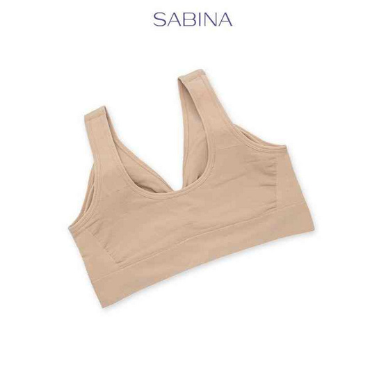 Sabina เสื้อชั้นในไร้โครง Habpy lady Level 1 สีเนื้อเข้ม Free Size Sabina เสื้อชั้นในไร้โครง Habpy lady Level 1 สีเนื้อเข้ม Free Size