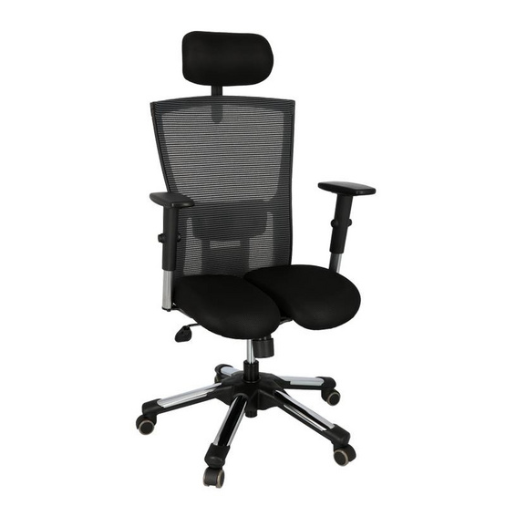 HARA CHAIR เก้าอี้สำนักงานเพื่อสุขภาพ รุ่น THALES-V7 (ทาเลส-v7) สีดำ