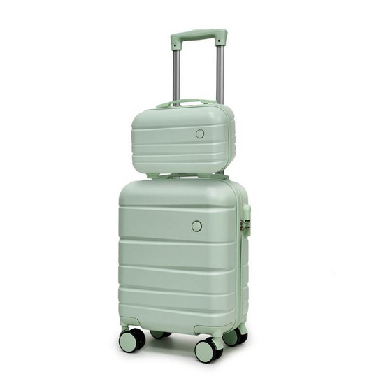 SUN SIRI เซ็ตกระเป๋าเดินทาง Glossy PC+ABS รุ่น Sweetie รุ่น 2058 ขนาด 13 นิ้ว และ 20 นิ้ว