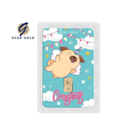 GCAP GOLD ทองคำแท่ง 96.50% น้ำหนัก 1 กรัม Unicorn Puppy