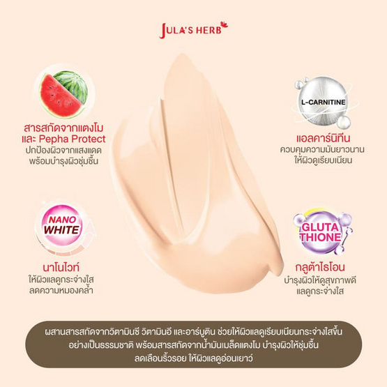Jula's Herb อีอีคูชั่น Watermelon EE Cushion Matte SPF50 PA+++ 6 กรัม (แพ็ก 6 ซอง)