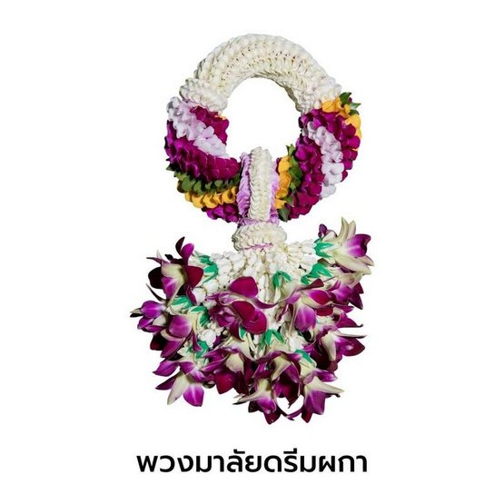พวงมาลัยกล้วยไม้ ศรีอุษา แปลงใหญ่กล้วยไม้หนองนกไข่ จ.สมุทรสาคร