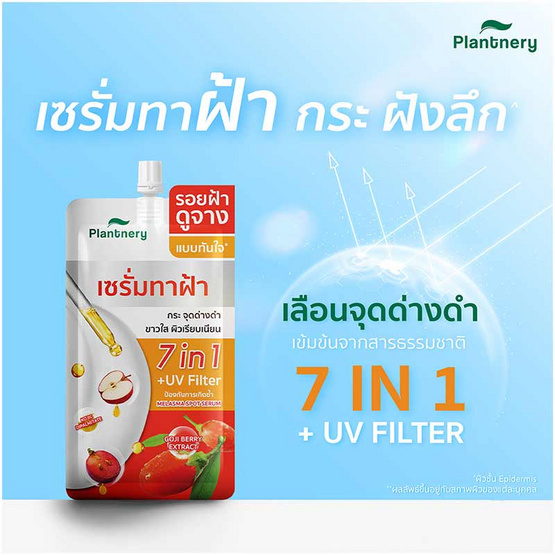 Plantnery เซรั่มทาฝ้า Goji Kojic Melas Bright Spotless Double Serum 10 มล. (แพ็ก 6 ชิ้น) Plantnery เซรั่มทาฝ้า Goji Kojic Melas Bright Spotless Double Serum 10 มล. (แพ็ก 6 ชิ้น)