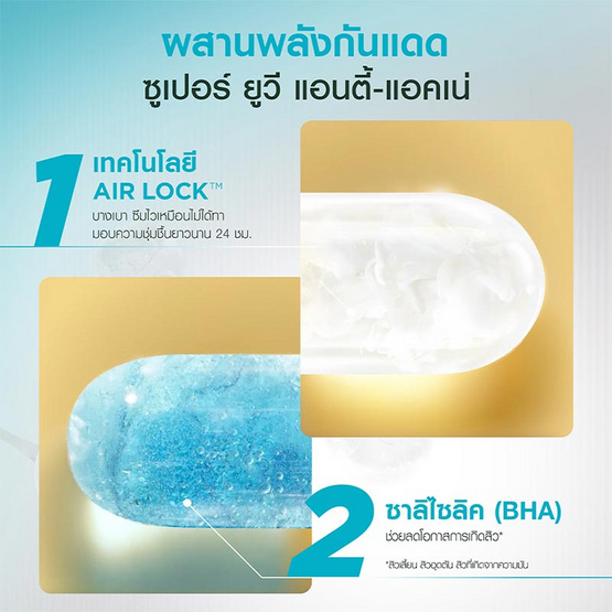 การ์นิเย่ ซูเปอร์ ยูวี แอนตี้-แอคเน่ เซรั่ม ซันสกรีน เอสพีเอฟ50+ พีเอ++++ 30 มล.