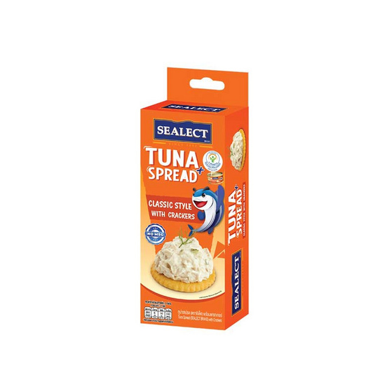 ซีเล็ค ทูน่าสเปรด+แครกเกอร์ คลาสสิคสไตล์ 75 กรัม (แพ็ก 4 ชิ้น)
