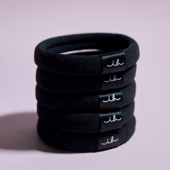 invisibobble ยางรัดผม รุ่น Earth ยางรัดผมแบบผ้า สี Black (1 กล่องบรรจุ 5 ชิ้น)