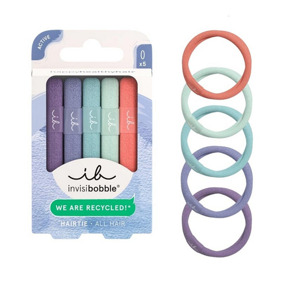 invisibobble ยางรัดผม HAIRTIE Ecotie Pastel Dream invisibobble ยางรัดผม HAIRTIE Ecotie Pastel Dream