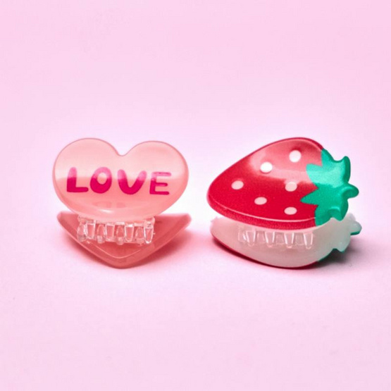 invisibobble กิ๊บหนีบผม เรืองแสงได้ รุ่น Clipstar GLOW KIDS Strawberry 2 ชิ้น invisibobble กิ๊บหนีบผม เรืองแสงได้ รุ่น Clipstar GLOW KIDS Strawberry 2 ชิ้น