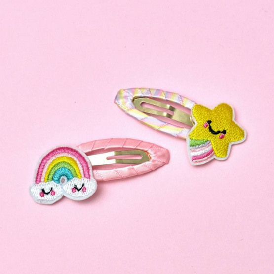 invisibobble กิ๊บติดผม รุ่น Snapclip Happy Sky (1 กล่องบรรจุ 2 ชิ้น) invisibobble กิ๊บติดผม รุ่น Snapclip Happy Sky (1 กล่องบรรจุ 2 ชิ้น)