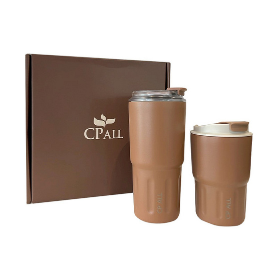 CP ALL Set แก้วน้ำเก็บอุณหภูมิ 2 ใบ CP ALL Set แก้วน้ำเก็บอุณหภูมิ 2 ใบ