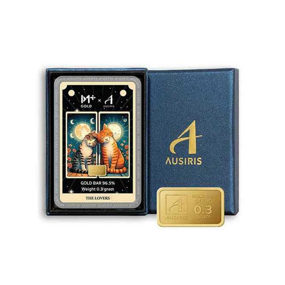 Ausiris Boxset ทองคำแท่ง 96.5 น้ำหนัก 0.3 กรัม The Lover Tarot