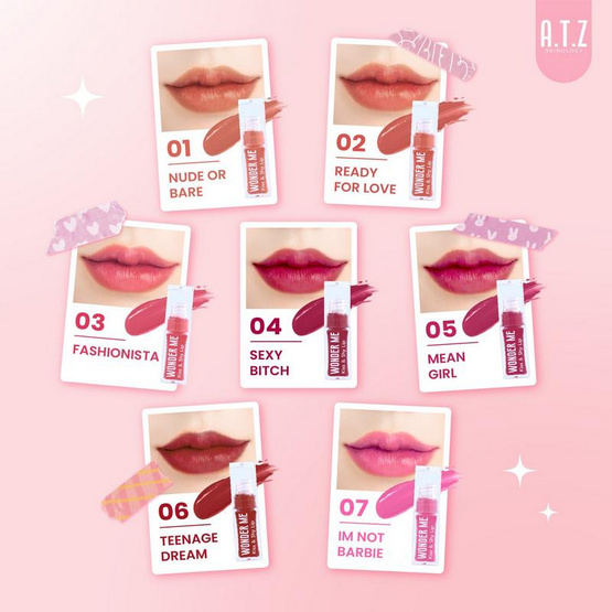 A.T.Z Skinology ลิปทินท์ Wonder Me Lip 6.2 กรัม A.T.Z Skinology ลิปทินท์ Wonder Me Lip 6.2 กรัม