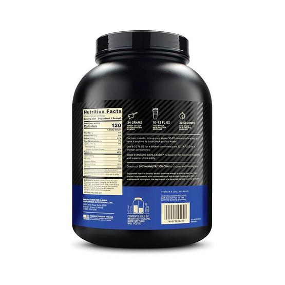 Optimum Nutrition โกลด์ สแตนดาร์ท เคซีน 4 ปอนด์ รสช็อกโกแลต Optimum Nutrition โกลด์ สแตนดาร์ท เคซีน 4 ปอนด์ รสช็อกโกแลต