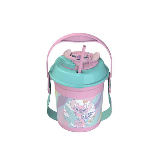 กระติกน้ำสติทช์พร้อมสายสะพาย 45oz. สีชมพู กระติกน้ำสติทช์พร้อมสายสะพาย 45oz. สีชมพู