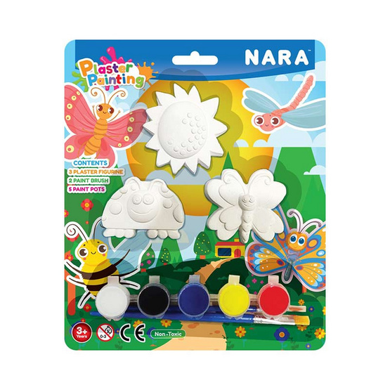 NARA ปูนพลาสเตอร์ระบายสี Plaster Painting คละแบบ NARA ปูนพลาสเตอร์ระบายสี Plaster Painting คละแบบ