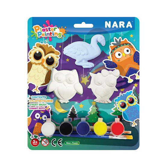 NARA ปูนพลาสเตอร์ระบายสี Plaster Painting คละแบบ NARA ปูนพลาสเตอร์ระบายสี Plaster Painting คละแบบ