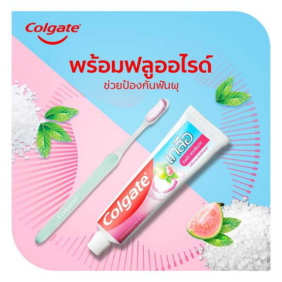 คอลเกต ยาสีฟัน เกลือใบฝรั่ง 75 กรัม (แพ็ก 12 ชิ้น) คอลเกต ยาสีฟัน เกลือใบฝรั่ง 75 กรัม (แพ็ก 12 ชิ้น)