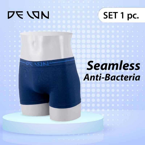 DELON กางเกงในชายไร้ขอบ ไร้ตะเข็บ ผ้า NYLON SPANDEX ทรง TRUNK รุ่น AU53037 DELON กางเกงในชายไร้ขอบ ไร้ตะเข็บ ผ้า NYLON SPANDEX ทรง TRUNK รุ่น AU53037