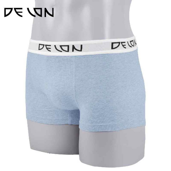DELON กางเกงชั้นในชาย ทรงขาสั้น ผ้าคอตตอน Super soft รุ่น AU53007