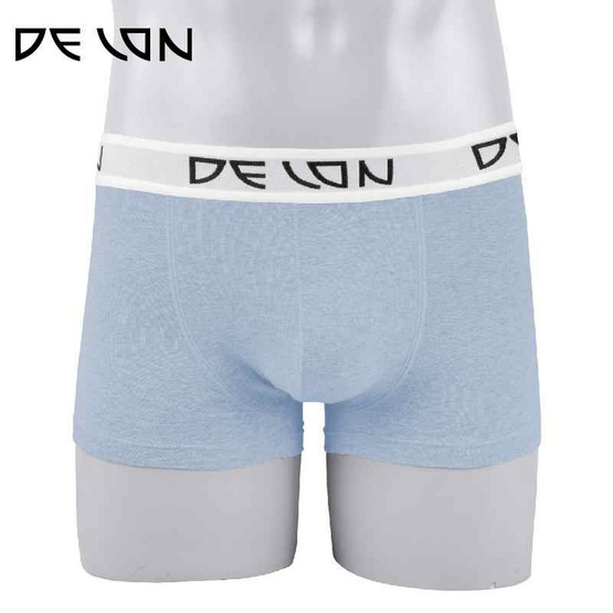 DELON กางเกงชั้นในชาย ทรงขาสั้น ผ้าคอตตอน Super soft รุ่น AU53007