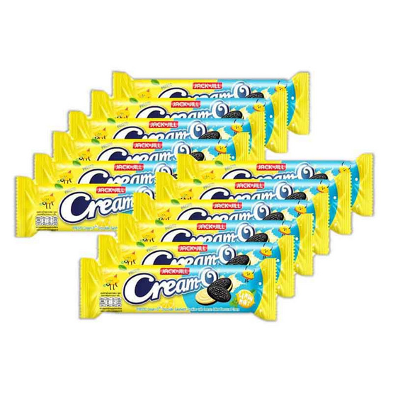 ครีมโอ คุกกี้แซนวิชรสช็อกโกแลตสอดไส้ครีมกลิ่นเลมอนมินท์ 94.5 กรัม (แพ็ก 12 ชิ้น) ครีมโอ คุกกี้แซนวิชรสช็อกโกแลตสอดไส้ครีมกลิ่นเลมอนมินท์ 94.5 กรัม (แพ็ก 12 ชิ้น)