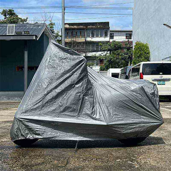 Blue Power ผ้าคลุมรถมอเตอร์ไซต์ ซิลเวอร์