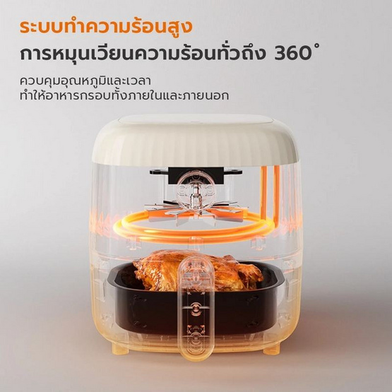 Gaabor หม้อทอดไร้น้ำมัน AF-25M01A 2 ลิตร สีครีม