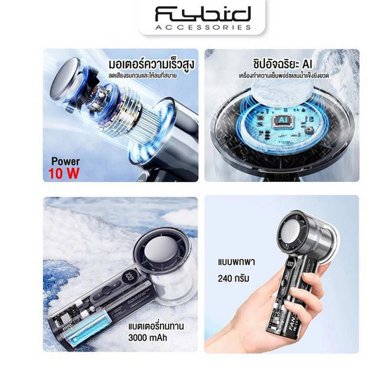 FLYBIRD พัดลมพกพา รุ่น X05