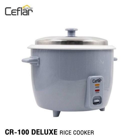 Ceflar หม้อหุงข้าวไฟฟ้า 1 ลิตร รุ่น CR-100 Ceflar หม้อหุงข้าวไฟฟ้า 1 ลิตร รุ่น CR-100