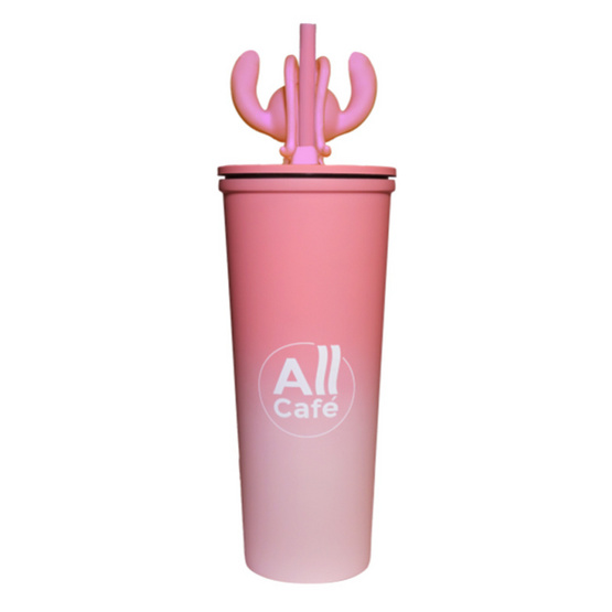 กระบอกน้ำสเตนเลส All Café x Stitch 22oz. สีชมพู กระบอกน้ำสเตนเลส All Café x Stitch 22oz. สีชมพู