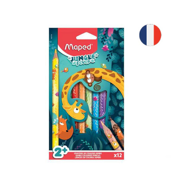 Maped สีไม้ Jungle 12 สี CO/863700 Maped สีไม้ Jungle 12 สี CO/863700