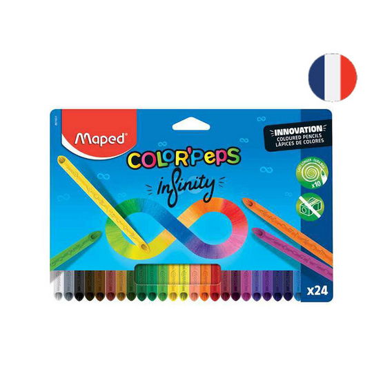 Maped ดินสอสี 24 สี COLOR'PEPS Infinity CO/861601 Maped ดินสอสี 24 สี COLOR'PEPS Infinity CO/861601