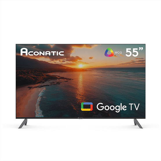 Aconatic Google TV 55 นิ้ว รุ่น 55QS1000AN ฟรี ลำโพงชาวด์บาร์ รุ่น AN-SP178
