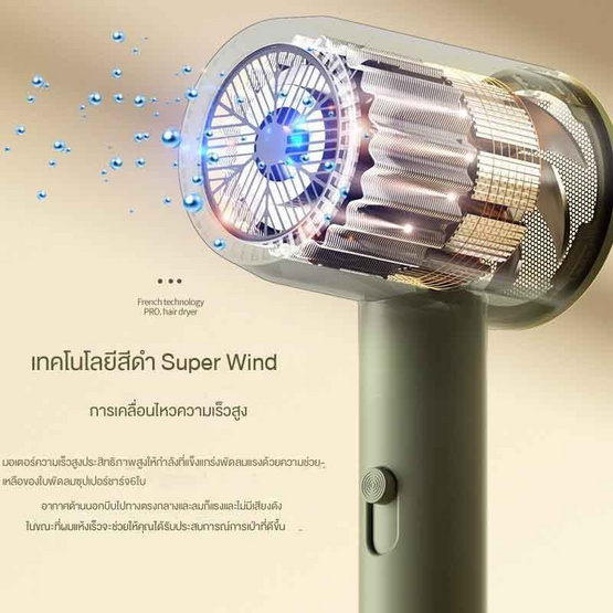 Seven ไดร์เป่าผม Hair Dryer 1400 วัตต์ รุ่น BA03 Seven ไดร์เป่าผม Hair Dryer 1400 วัตต์ รุ่น BA03
