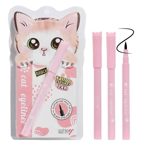 Ashley อายไลเนอร์ Cat Eyeliner Pen 2 กรัม Ashley อายไลเนอร์ Cat Eyeliner Pen 2 กรัม