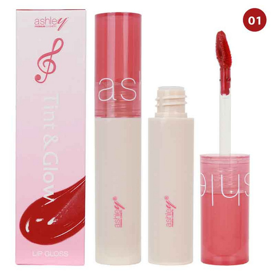 Ashley ลิปกลอส Tint & Glow Lip Gloss 2 กรัม Ashley ลิปกลอส Tint & Glow Lip Gloss 2 กรัม