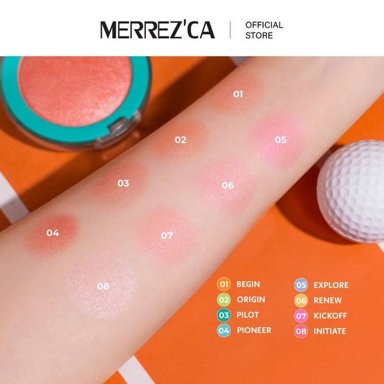 Merrezca บลัชออน Turn On Blush 9 กรัม Merrezca บลัชออน Turn On Blush 9 กรัม