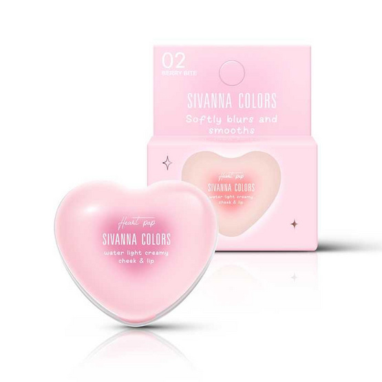 Sivanna ลิปและบลัชออน Water Light Creamy Cheek & Lip HF670 5.5 กรัม